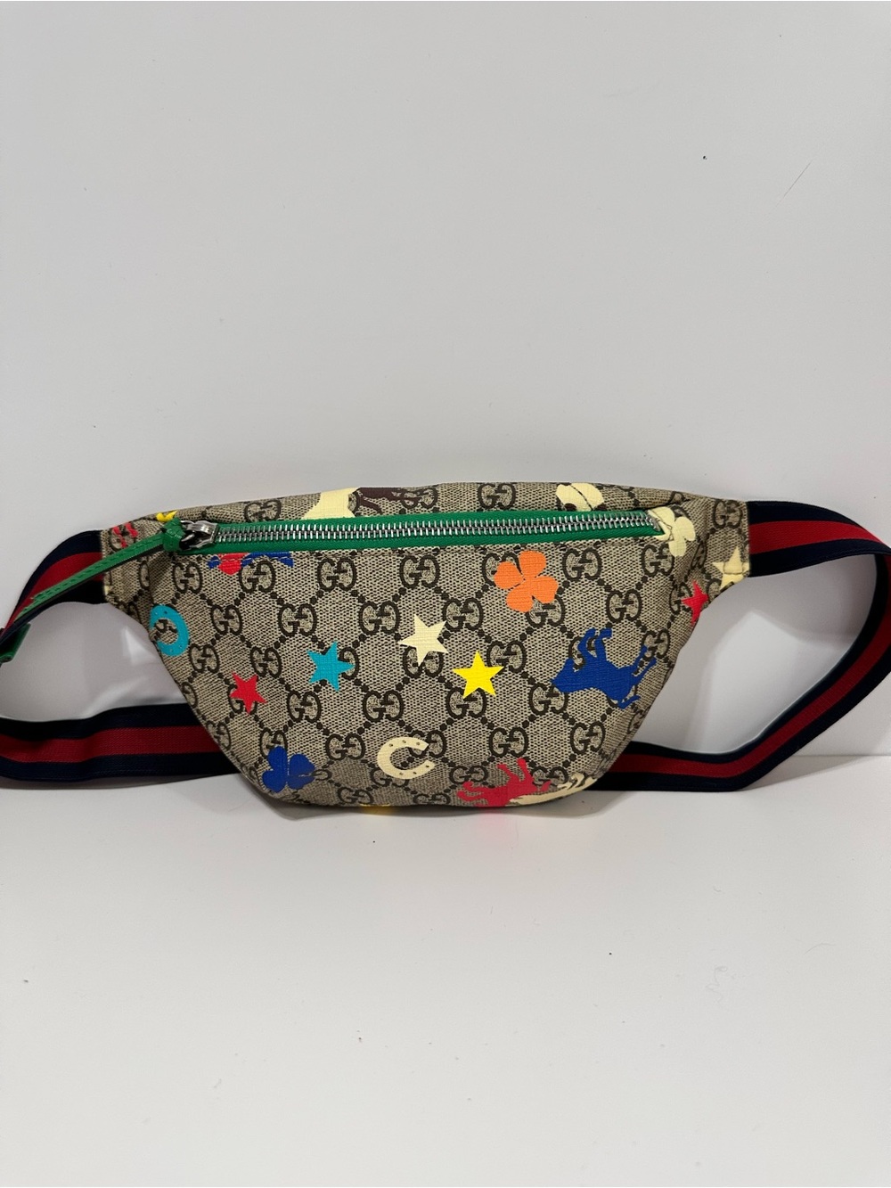 Gucci Beige ❤️🌟 GG Supreme Belt Bag with Multicolor Waist Max 38”